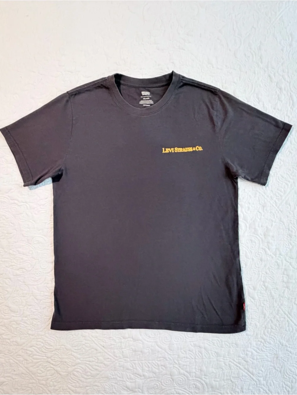 Levi’s Two Horse Brand Tee | Grey | Size XS | Relaxed Fit Graphic